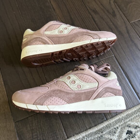 Saucony Shadow 6000 Sneakers Men's Size 11 Rose/ Brown S70806-2 - Picture 2 of 7